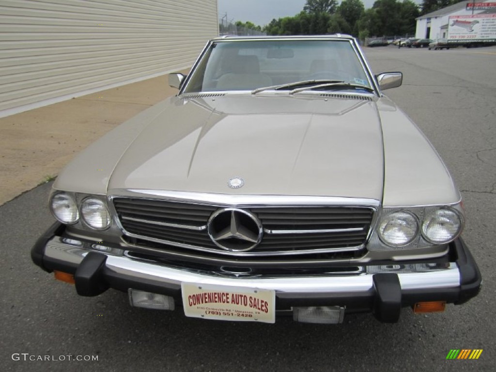 1988 SL Class 560 SL Roadster - Smoke Silver Metallic / Parchment photo #2