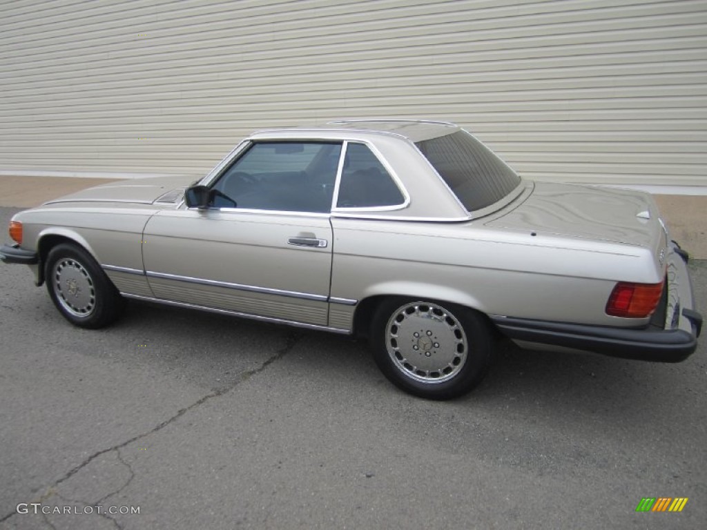 1988 SL Class 560 SL Roadster - Smoke Silver Metallic / Parchment photo #9