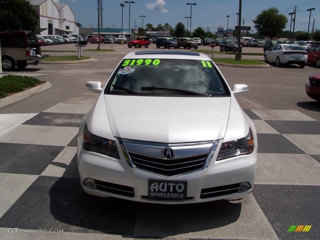 2011 RL SH-AWD - Alberta White Pearl / Taupe Leather photo #2