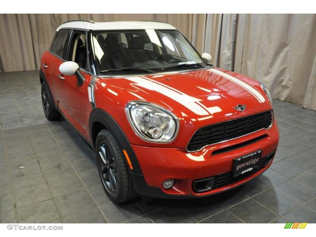 2013 Cooper S Countryman ALL4 AWD - Blazing Red / Carbon Black photo #4