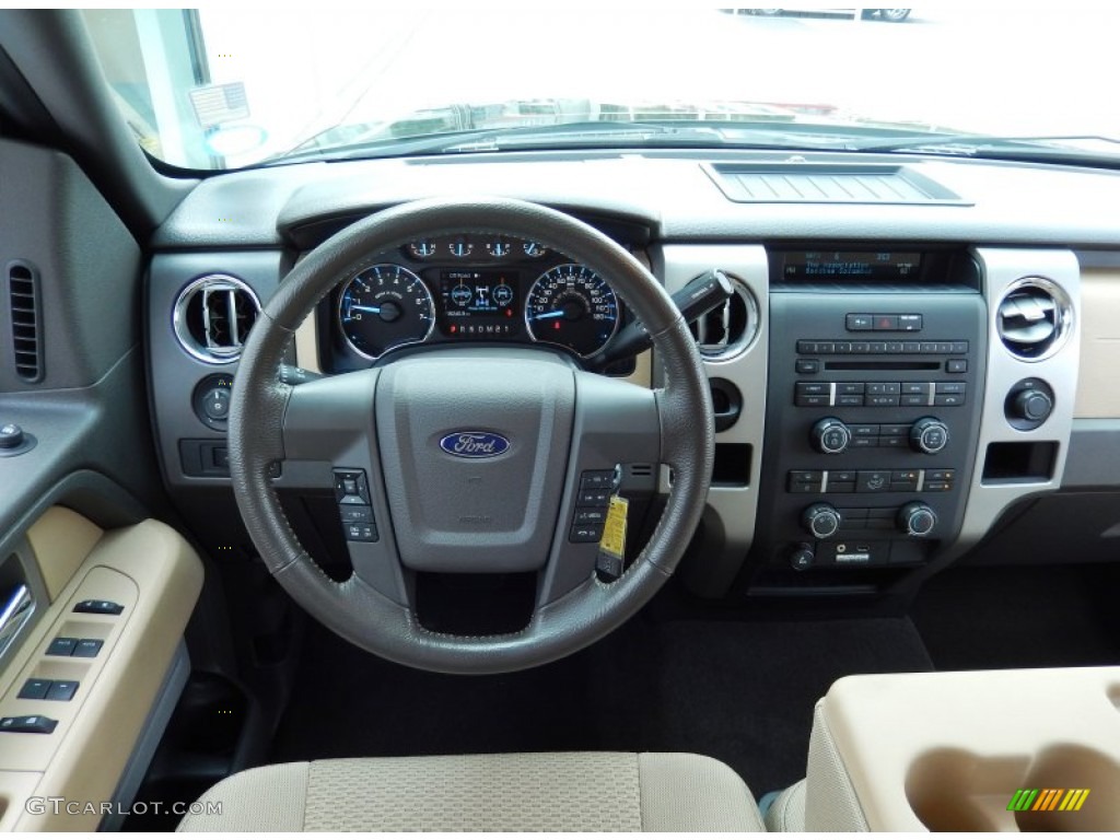 2011 F150 XLT SuperCab - Tuxedo Black Metallic / Pale Adobe photo #18