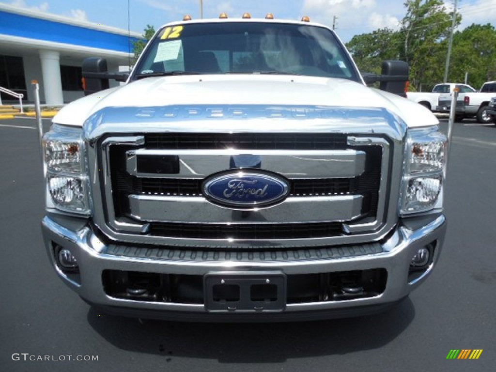 2012 F350 Super Duty XLT Crew Cab Dually - Oxford White / Steel photo #13