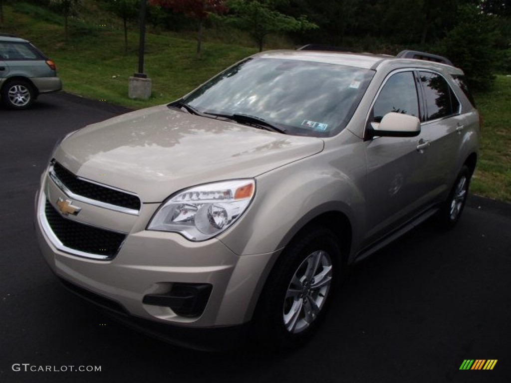 2010 Equinox LT AWD - Gold Mist Metallic / Jet Black photo #3