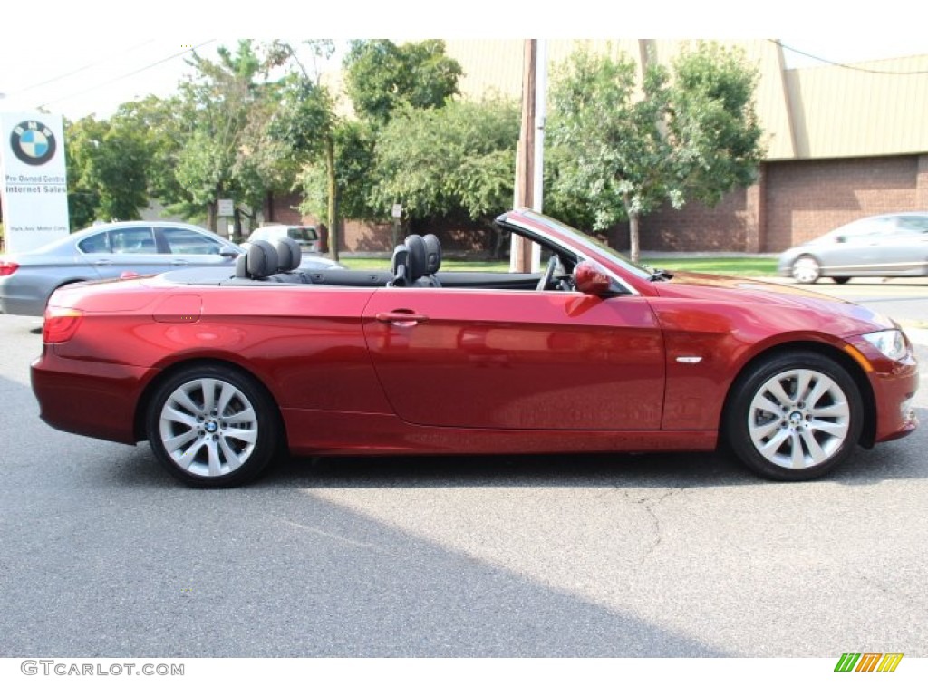 2013 3 Series 328i Convertible - Vermillion Red Metallic / Black photo #4