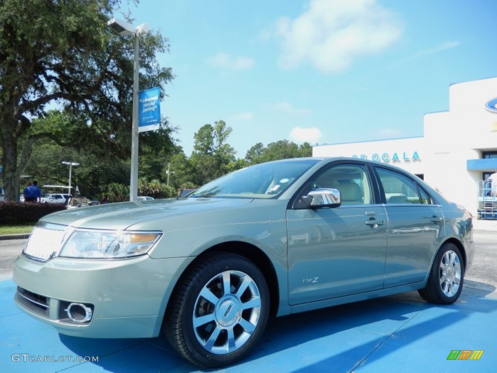 2008 MKZ Sedan - Moss Green Metallic / Sand photo #1