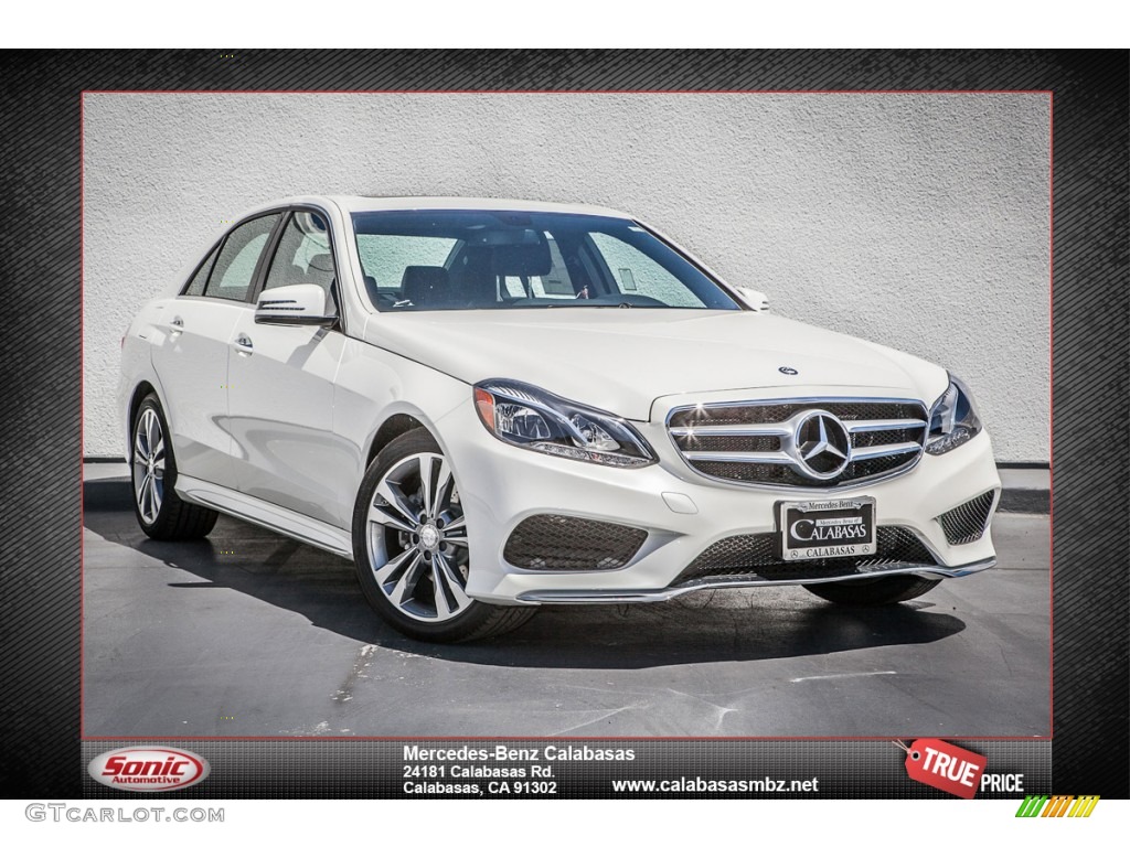 2014 E 350 Sport Sedan - Diamond White Metallic / Black photo #1