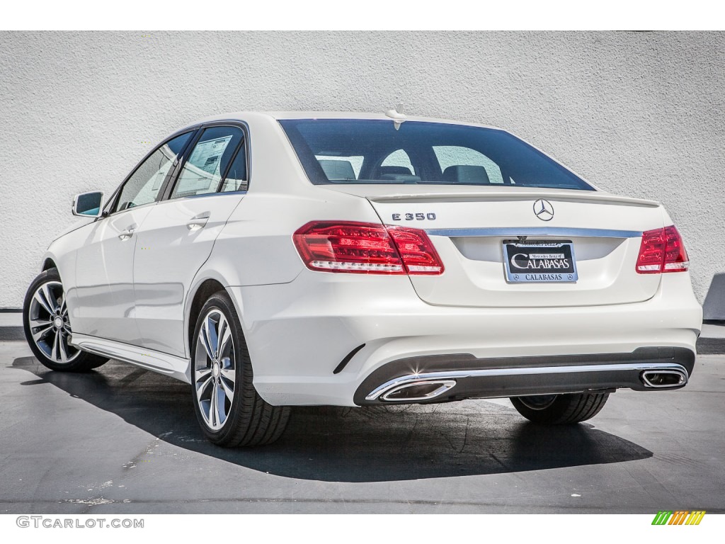 2014 E 350 Sport Sedan - Diamond White Metallic / Black photo #2