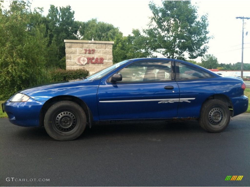 2003 Cavalier LS Coupe - Arrival Blue Metallic / Graphite Gray photo #1