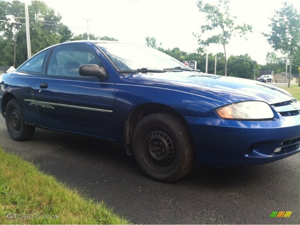 2003 Cavalier LS Coupe - Arrival Blue Metallic / Graphite Gray photo #4