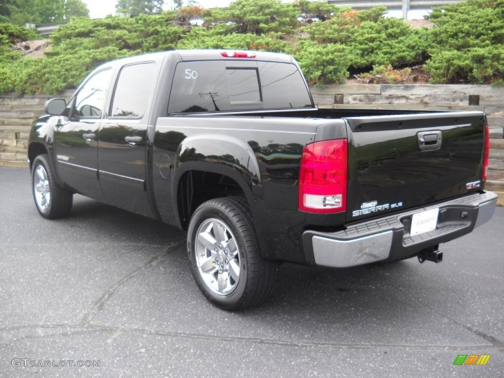 2013 Sierra 1500 SLE Crew Cab - Onyx Black / Ebony photo #3