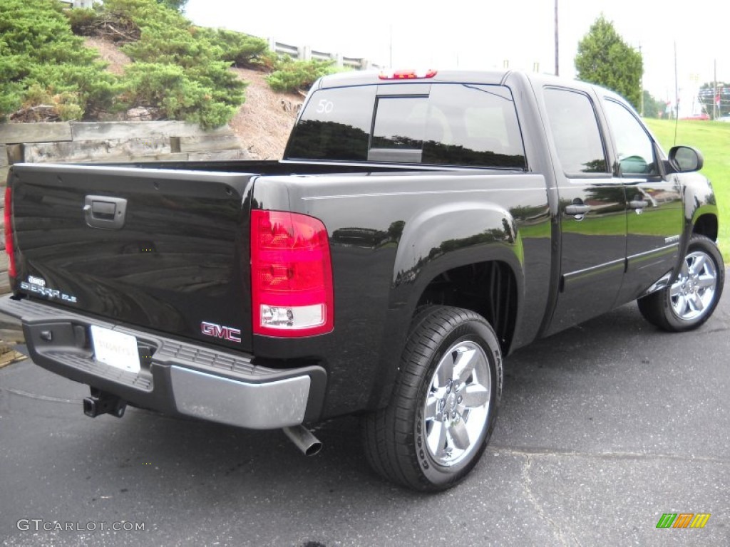 2013 Sierra 1500 SLE Crew Cab - Onyx Black / Ebony photo #7