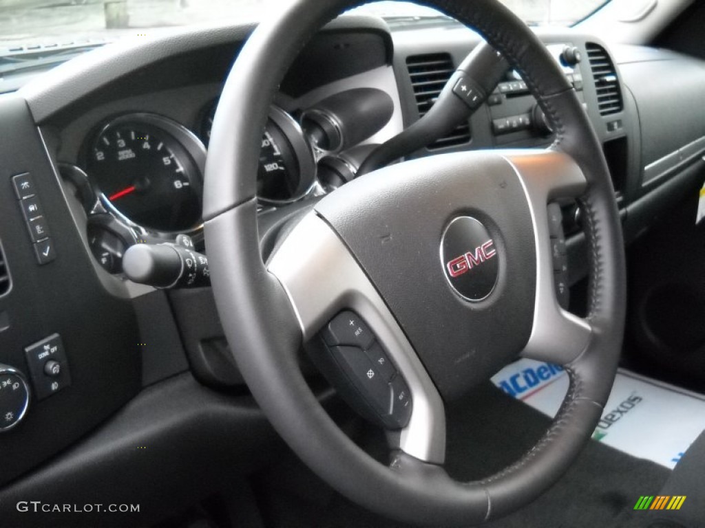 2013 Sierra 1500 SLE Crew Cab - Onyx Black / Ebony photo #13