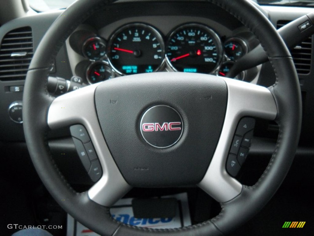 2013 Sierra 1500 SLE Crew Cab - Onyx Black / Ebony photo #21