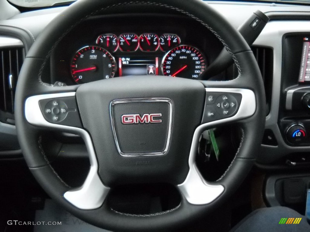 2014 Sierra 1500 SLT Crew Cab - Stealth Gray Metallic / Jet Black/Dark Ash photo #26