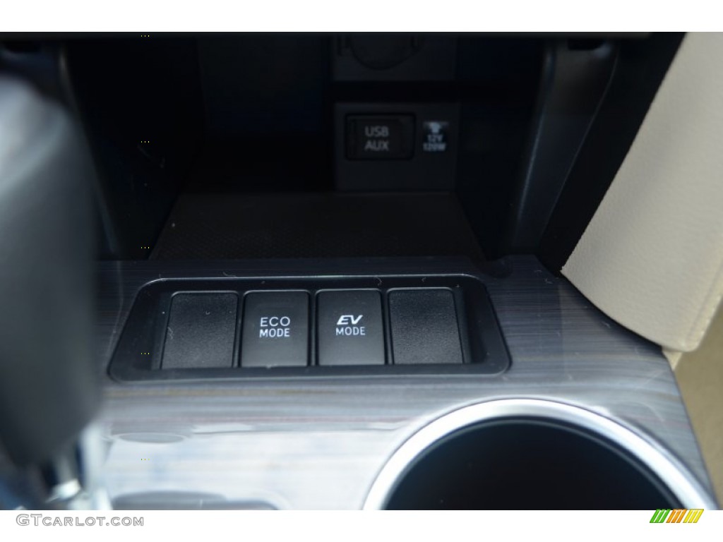 2013 Camry Hybrid XLE - Cypress Green Metallic / Ivory photo #12