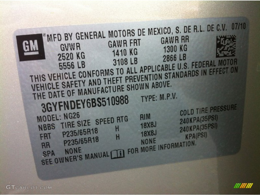 2011 SRX 4 V6 AWD - Gold Mist Metallic / Shale/Brownstone photo #11