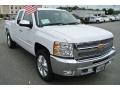 2013 Summit White Chevrolet Silverado 1500 LT Extended Cab 4x4  photo #1