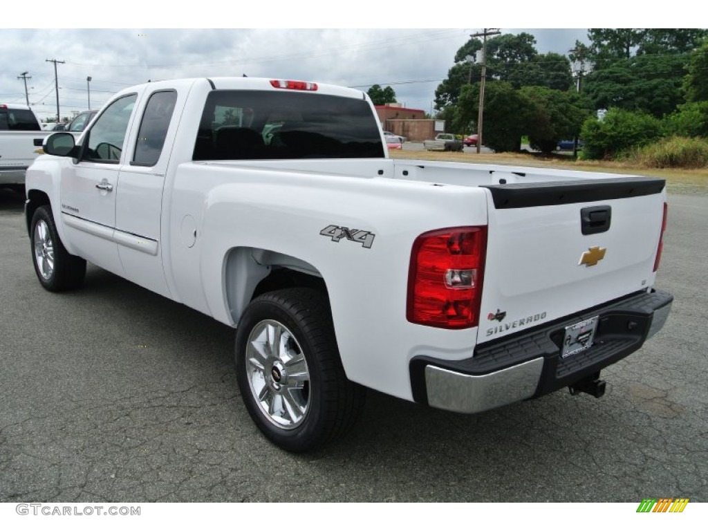 2013 Silverado 1500 LT Extended Cab 4x4 - Summit White / Ebony photo #4