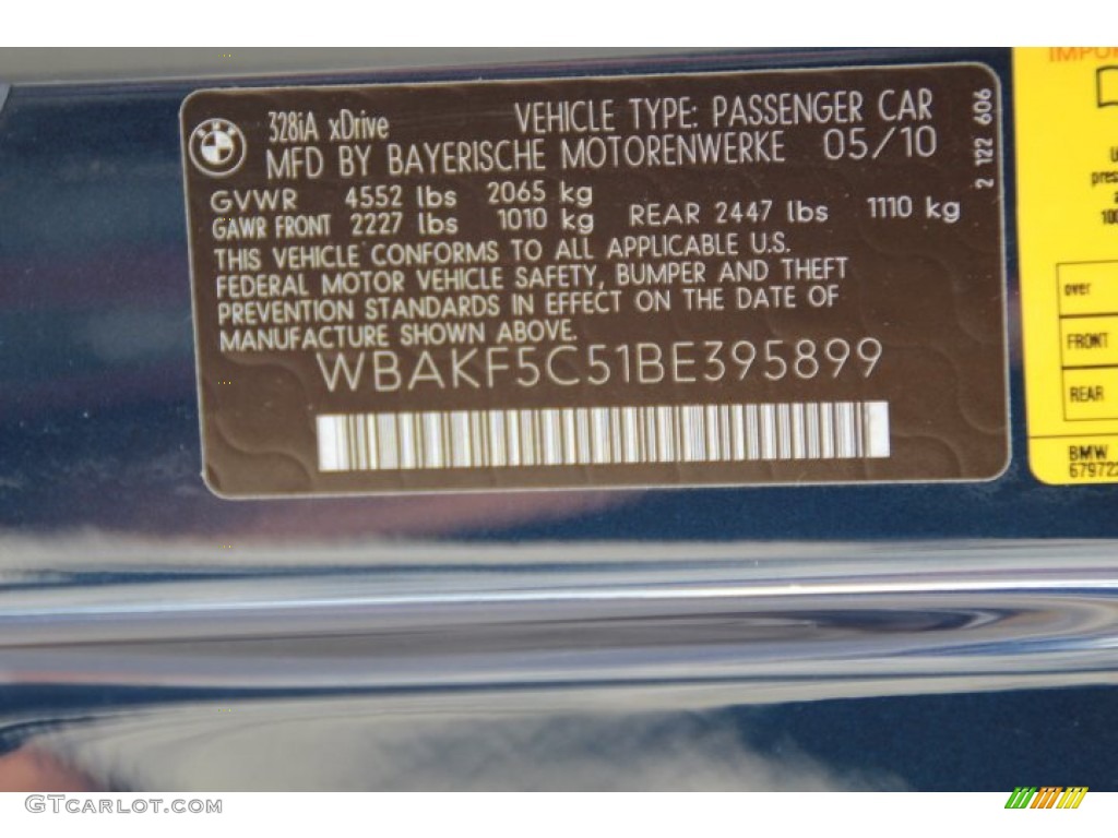 2011 3 Series 328i xDrive Coupe - Deep Sea Blue Metallic / Saddle Brown Dakota Leather photo #32