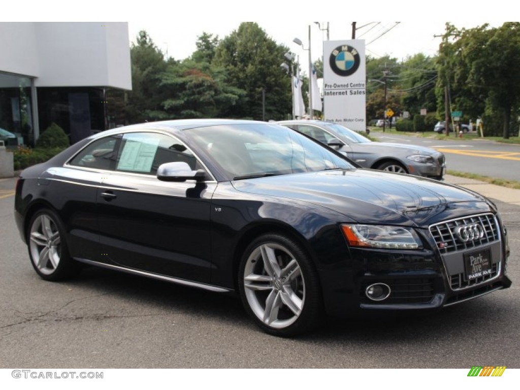 2010 S5 4.2 FSI quattro Coupe - Deep Sea Blue Pearl Effect / Magma Red Silk Nappa Leather photo #3