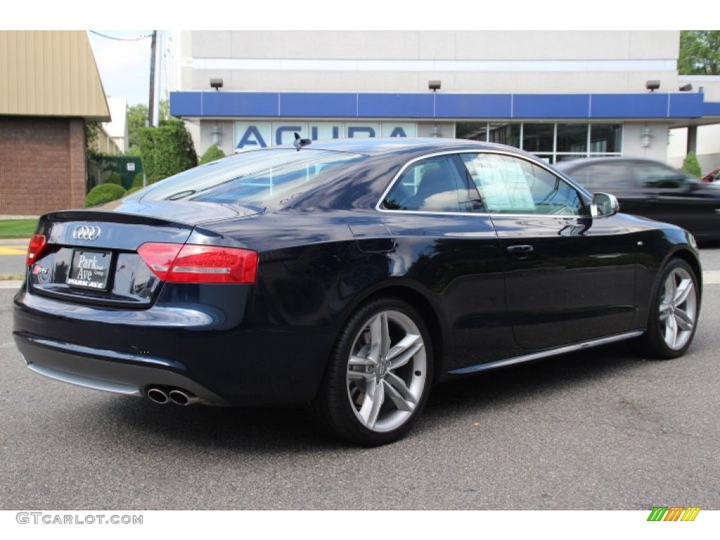 2010 S5 4.2 FSI quattro Coupe - Deep Sea Blue Pearl Effect / Magma Red Silk Nappa Leather photo #5