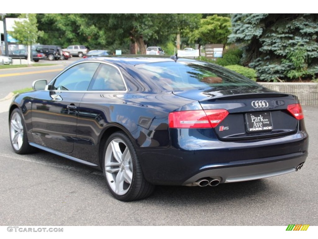2010 S5 4.2 FSI quattro Coupe - Deep Sea Blue Pearl Effect / Magma Red Silk Nappa Leather photo #7