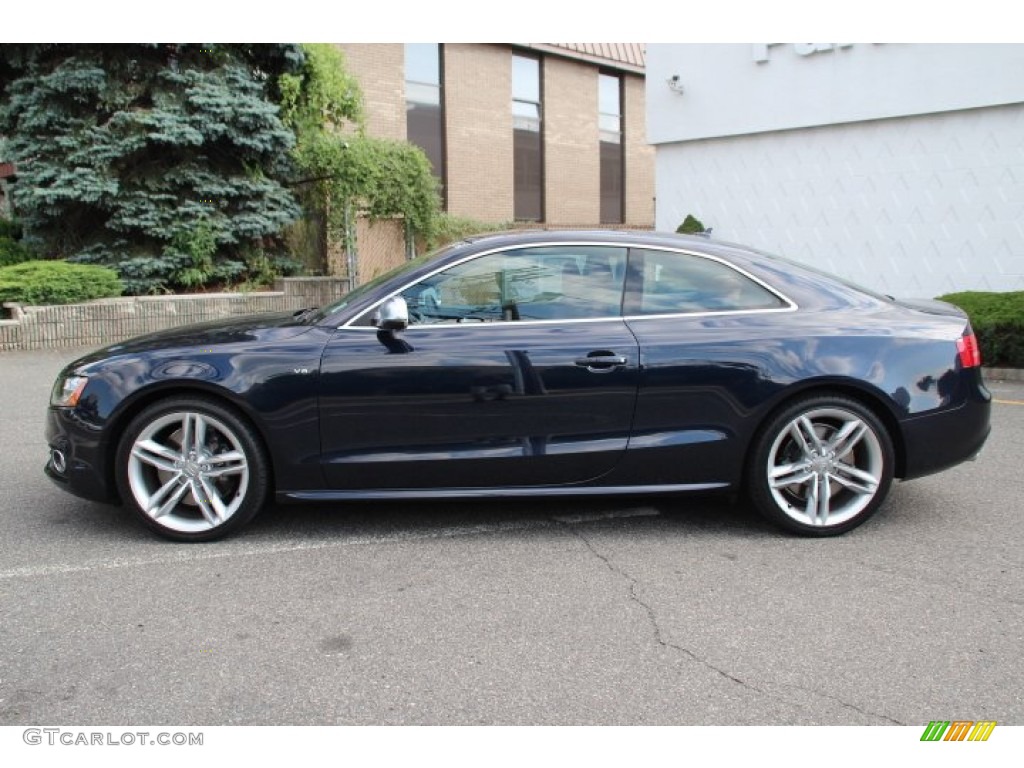 2010 S5 4.2 FSI quattro Coupe - Deep Sea Blue Pearl Effect / Magma Red Silk Nappa Leather photo #8