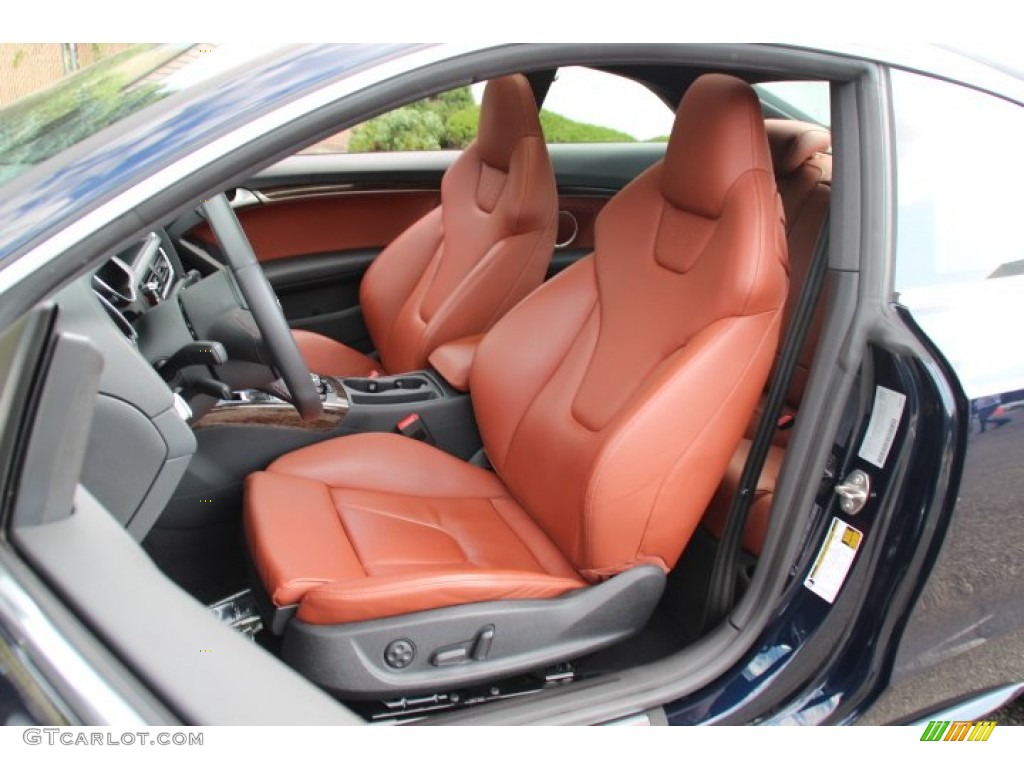 2010 S5 4.2 FSI quattro Coupe - Deep Sea Blue Pearl Effect / Magma Red Silk Nappa Leather photo #12