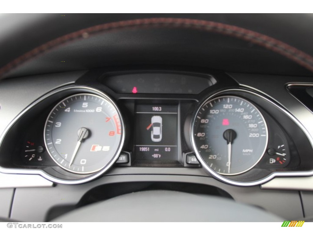 2010 S5 4.2 FSI quattro Coupe - Deep Sea Blue Pearl Effect / Magma Red Silk Nappa Leather photo #19