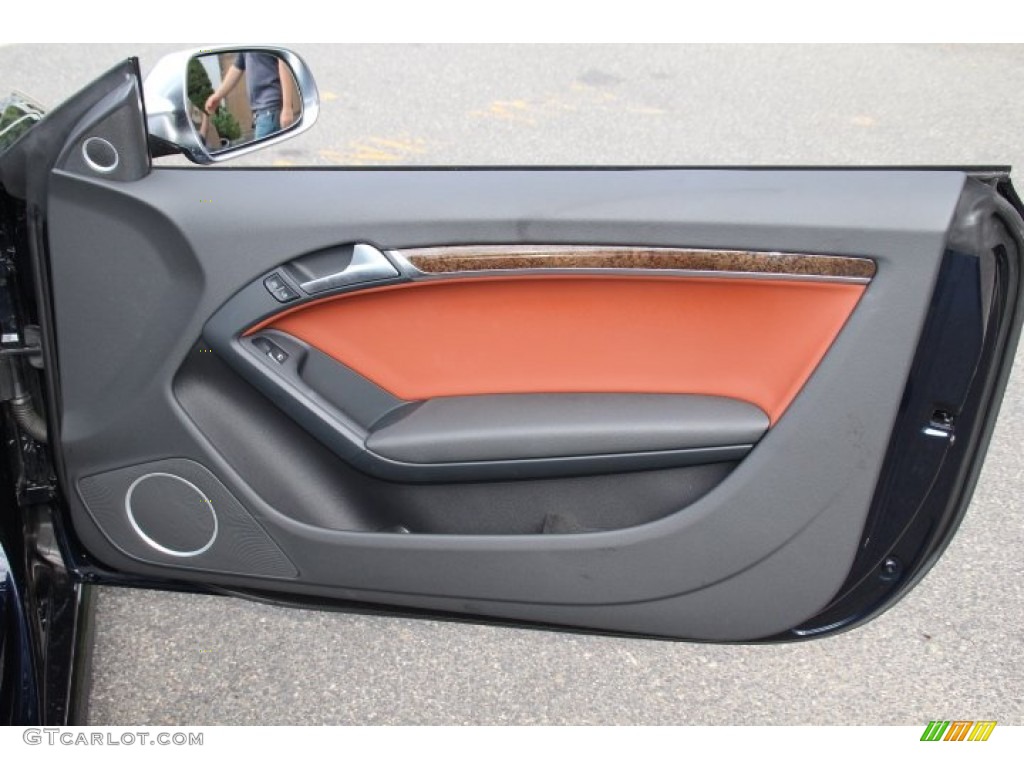 2010 S5 4.2 FSI quattro Coupe - Deep Sea Blue Pearl Effect / Magma Red Silk Nappa Leather photo #23