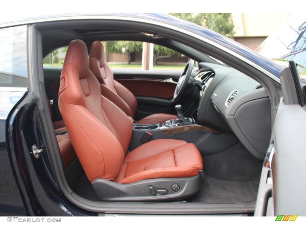 2010 S5 4.2 FSI quattro Coupe - Deep Sea Blue Pearl Effect / Magma Red Silk Nappa Leather photo #26