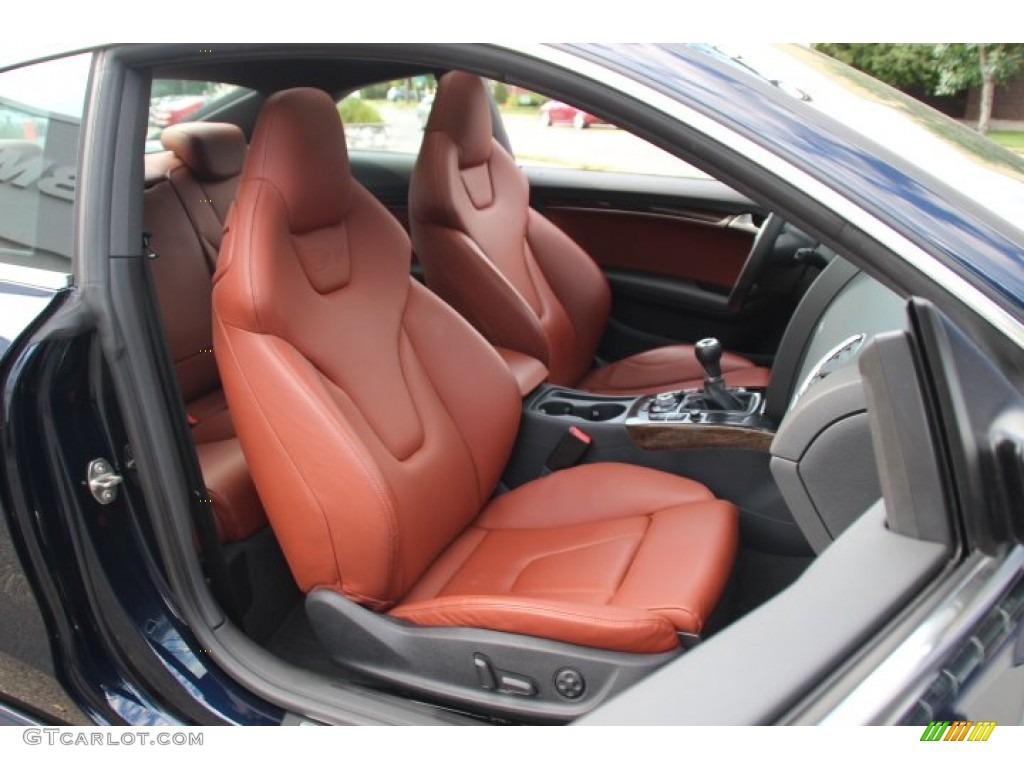 2010 S5 4.2 FSI quattro Coupe - Deep Sea Blue Pearl Effect / Magma Red Silk Nappa Leather photo #27