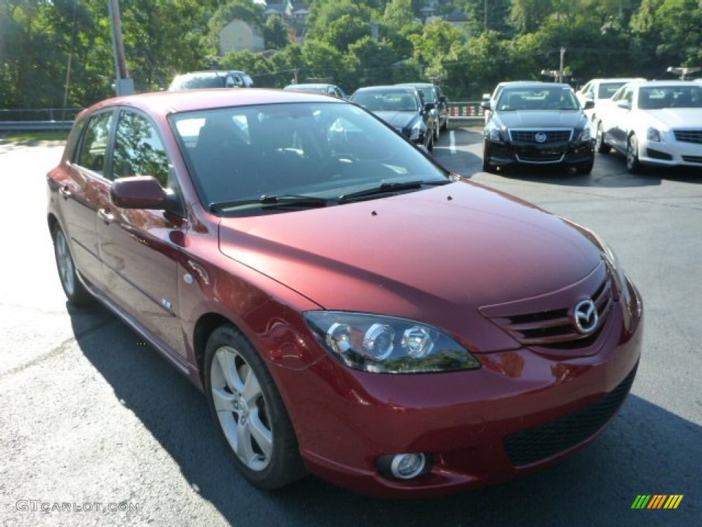 2006 MAZDA3 s Hatchback - Copper Red Mica / Black/Red photo #1