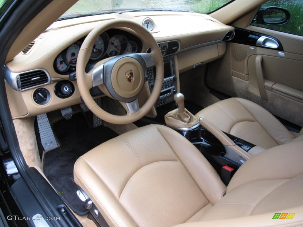 Sand Beige Interior 2006 Porsche 911 Carrera 4S Coupe Photo #84339450
