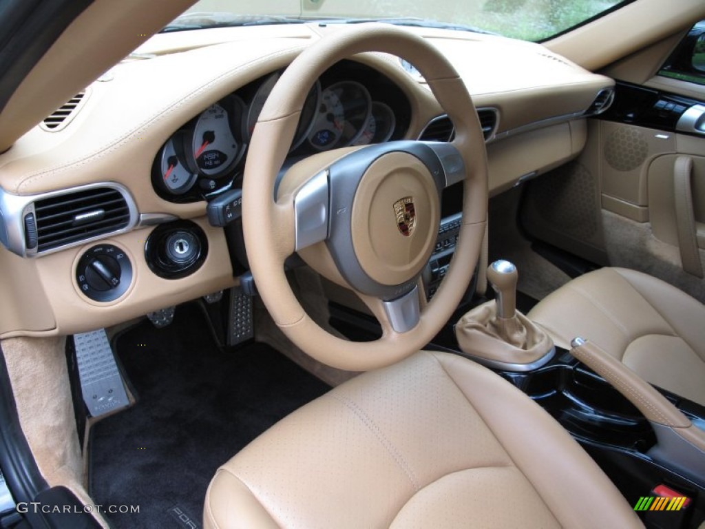 Sand Beige Interior 2006 Porsche 911 Carrera 4S Coupe Photo #84339600