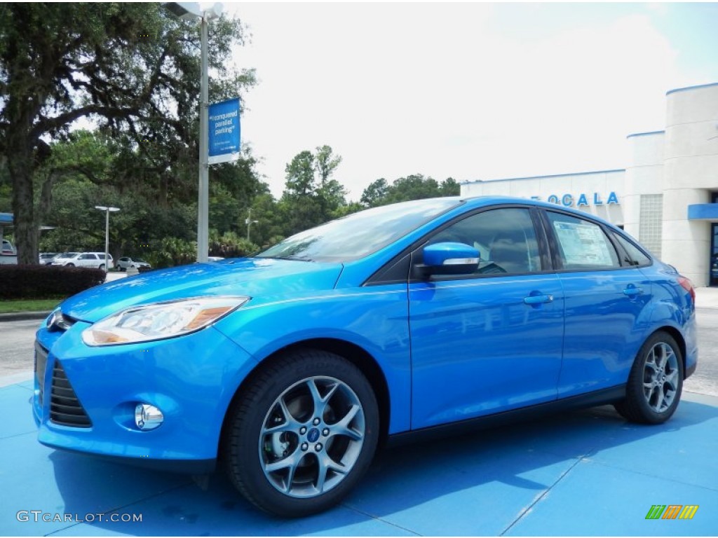 Blue Candy 2014 Ford Focus SE Sedan Exterior Photo #84339717