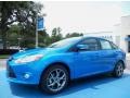 Blue Candy 2014 Ford Focus SE Sedan Exterior