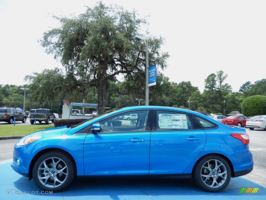 Blue Candy 2014 Ford Focus SE Sedan Exterior Photo #84339746