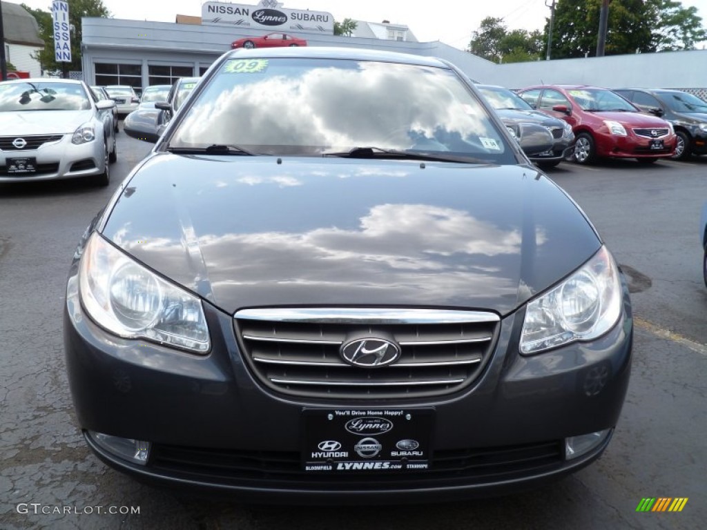 2009 Elantra GLS Sedan - Carbon Gray / Gray photo #2