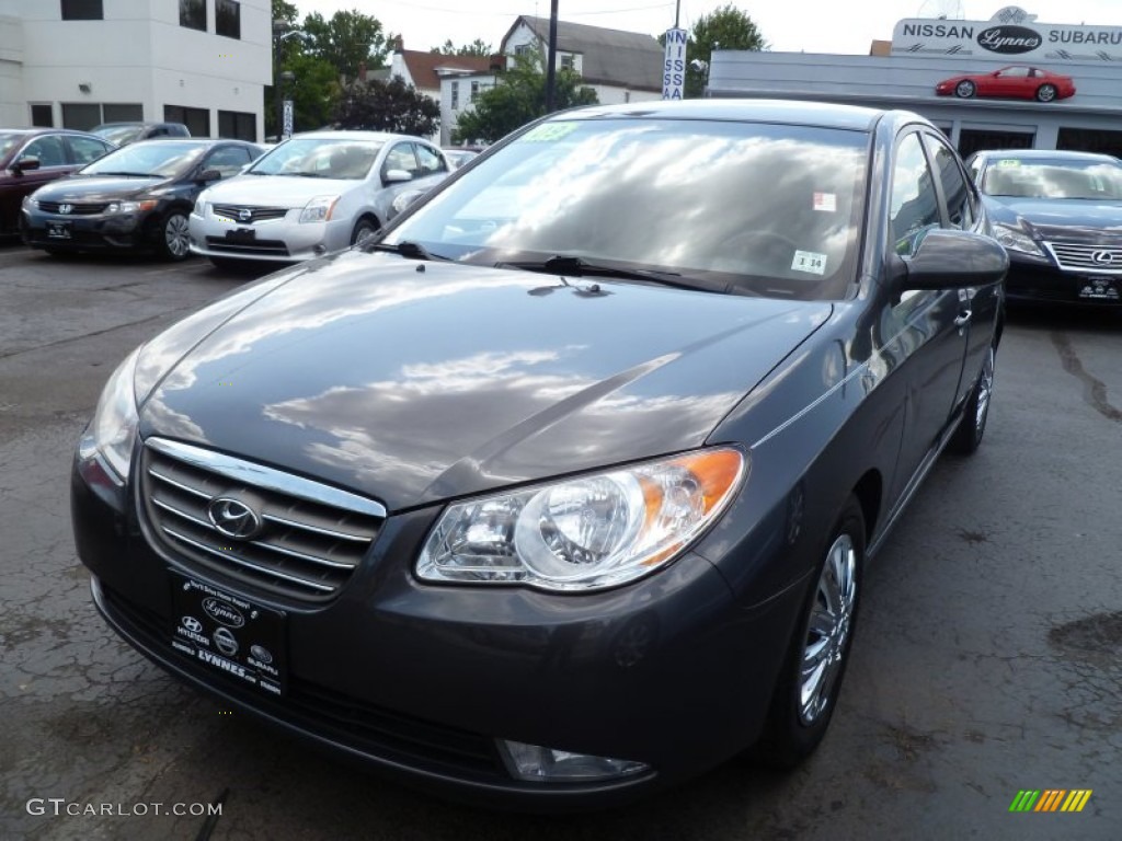 2009 Elantra GLS Sedan - Carbon Gray / Gray photo #3