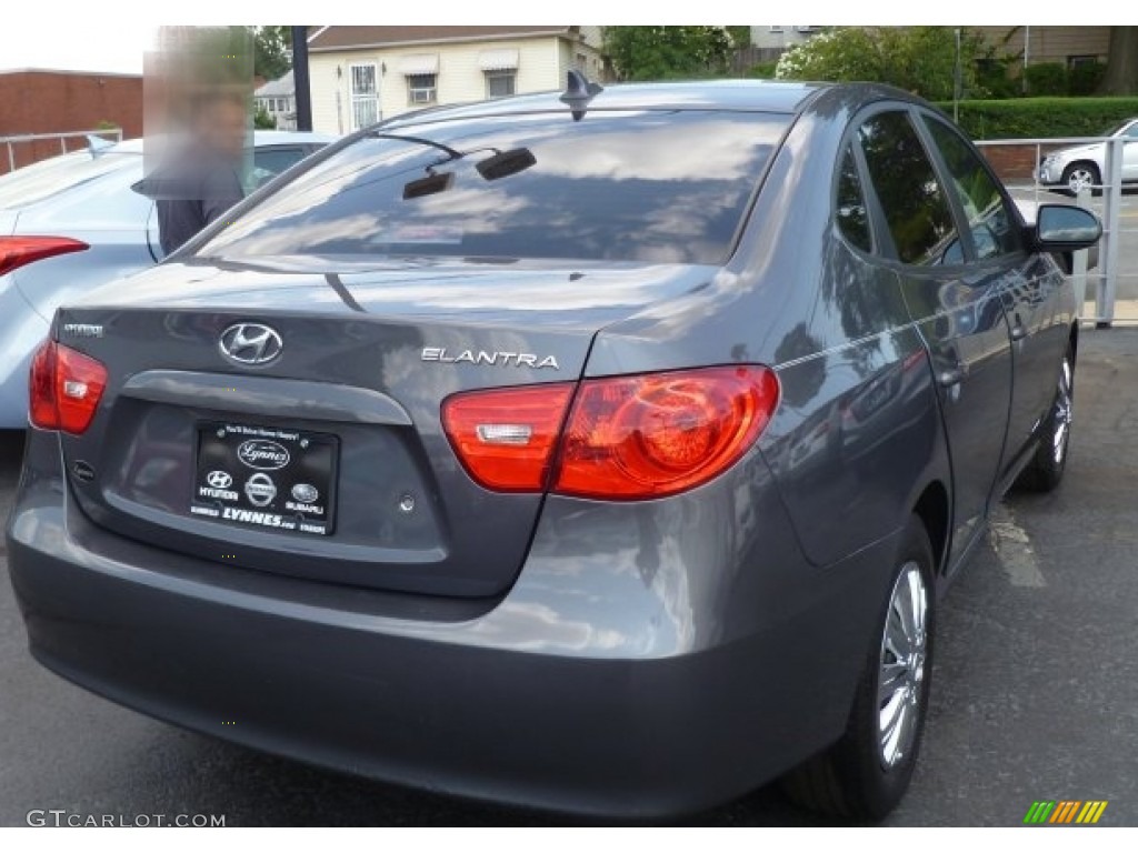 2009 Elantra GLS Sedan - Carbon Gray / Gray photo #5