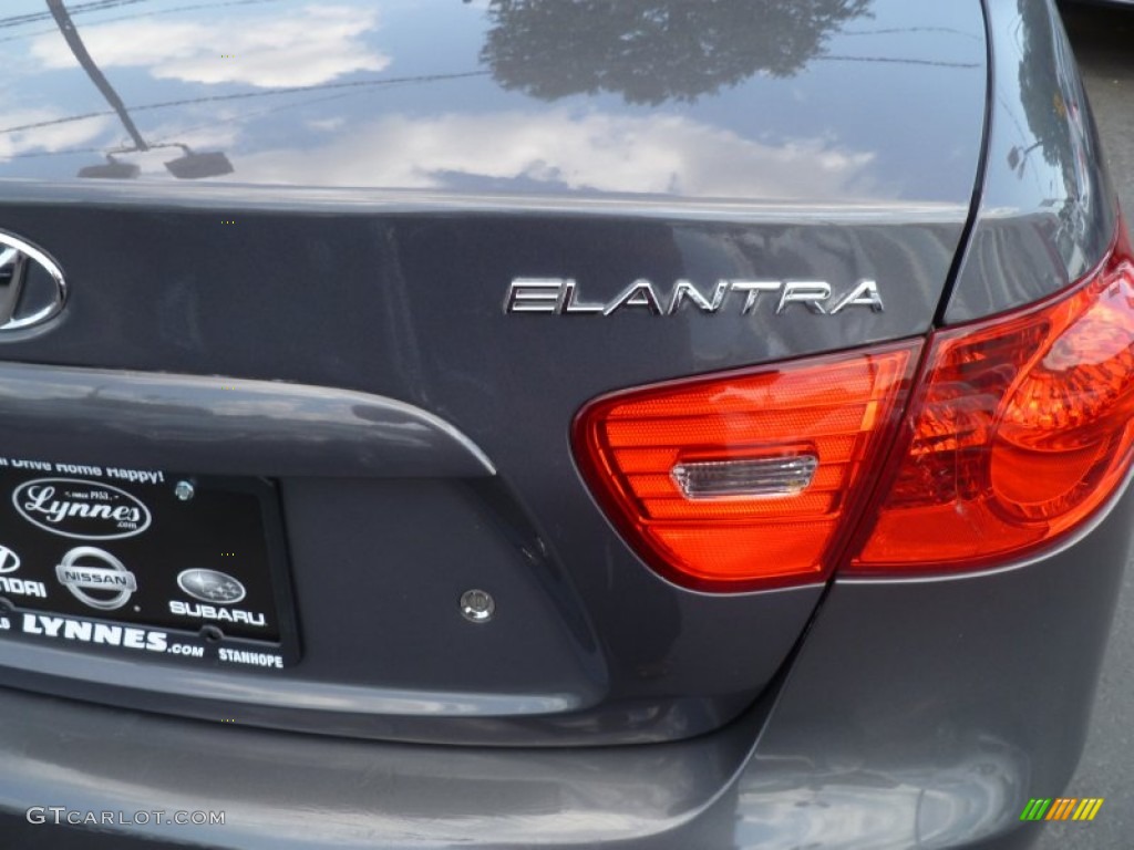 2009 Elantra GLS Sedan - Carbon Gray / Gray photo #7