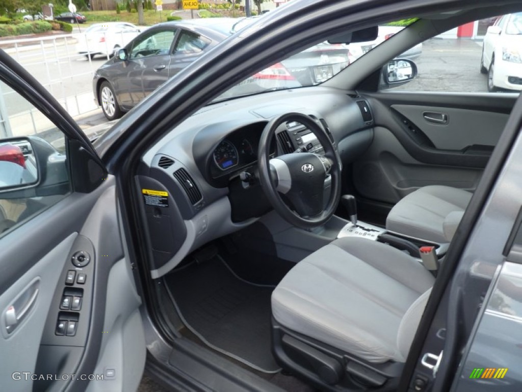 2009 Elantra GLS Sedan - Carbon Gray / Gray photo #10