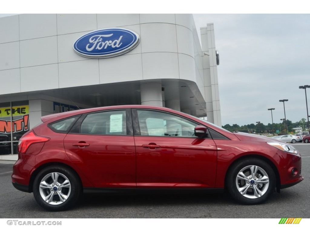 Ruby Red 2014 Ford Focus SE Hatchback Exterior Photo #84340572