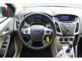 2014 Ford Focus Medium Light Stone Interior Dashboard Photo