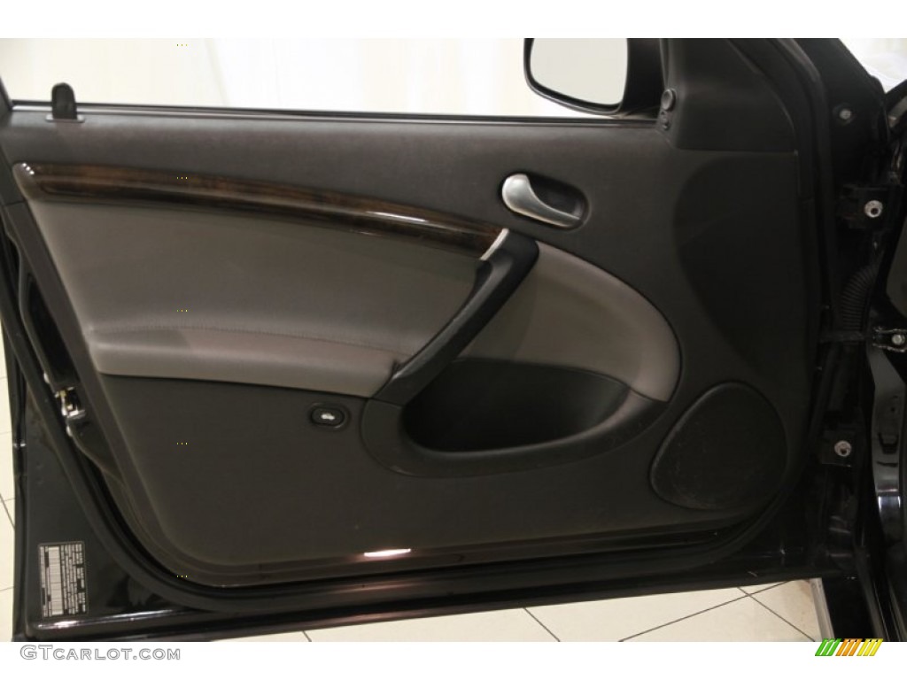 2006 Saab 9-5 2.3T Sedan Granite Gray Door Panel Photo #84341010
