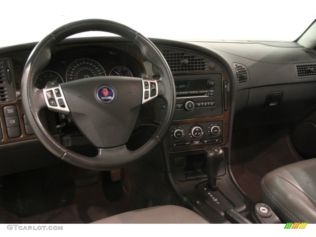 2006 Saab 9-5 2.3T Sedan Granite Gray Dashboard Photo #84341103