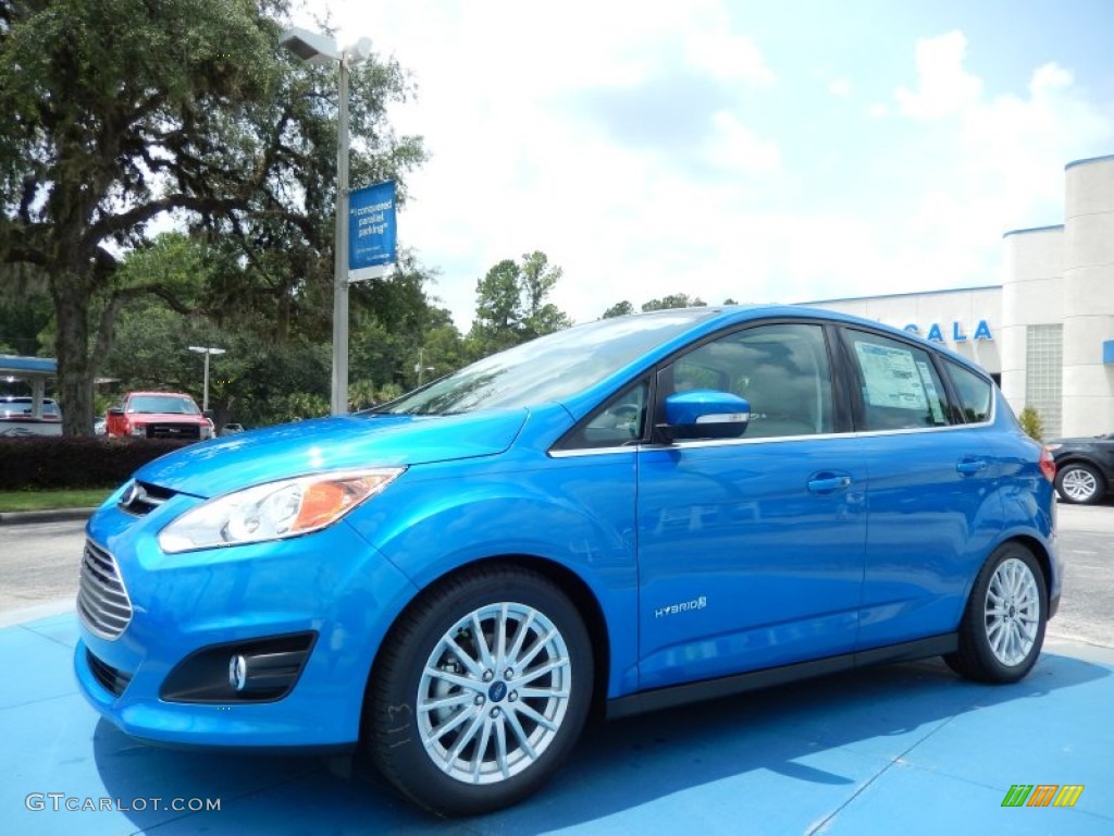 2013 C-Max Hybrid SEL - Blue Candy / Medium Light Stone photo #1