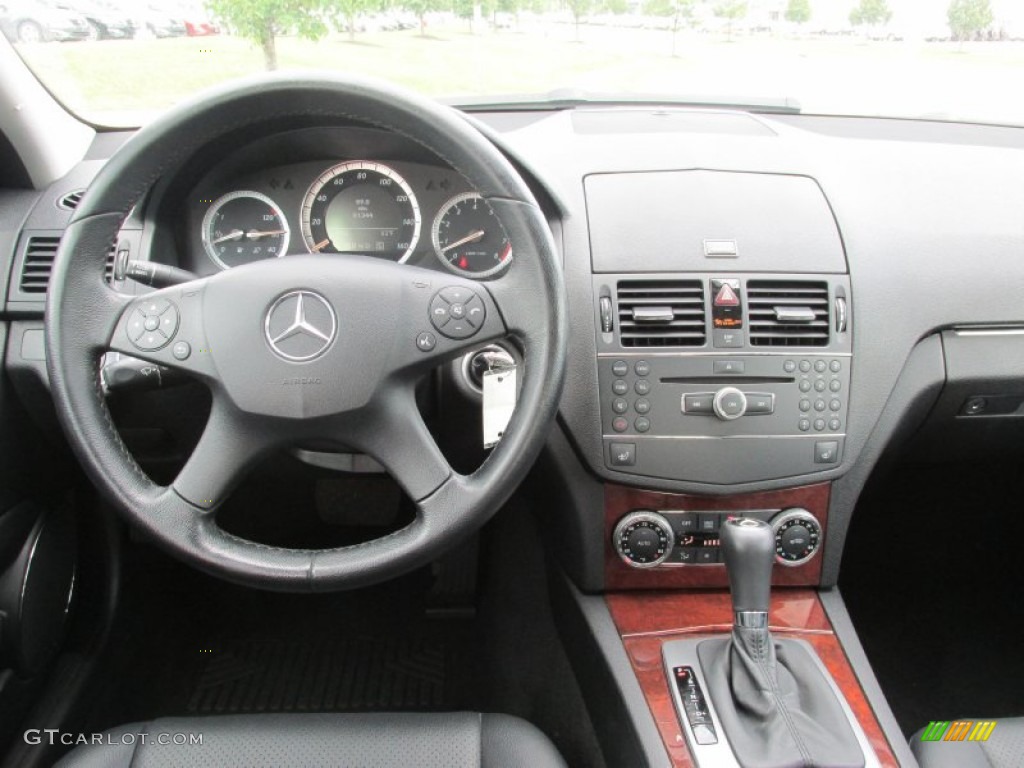 2008 Mercedes-Benz C 300 4Matic Luxury Black Dashboard Photo #84342255