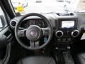 Black 2014 Jeep Wrangler Unlimited Sahara 4x4 Dashboard